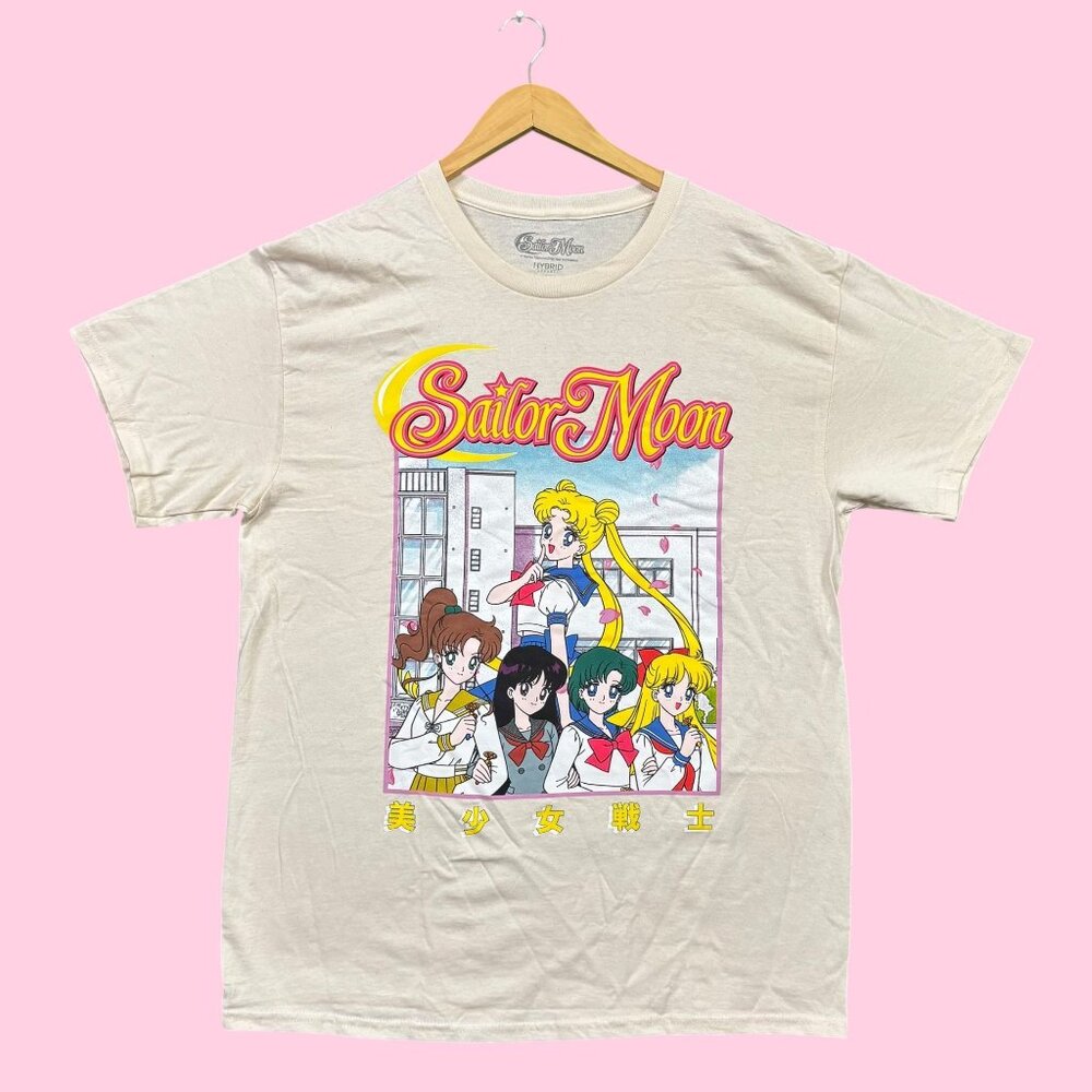 Pretty Guardian Sailor Moon Anime Cast Poster Tee L